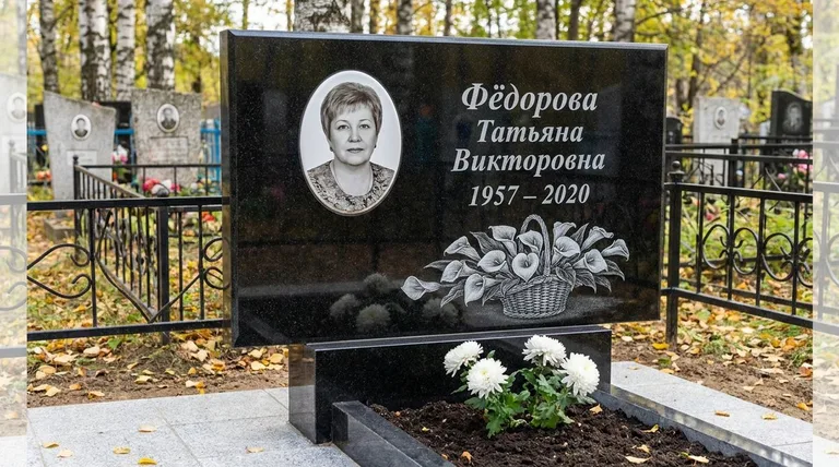 Памятник с гравировкой калл — выполненная работа «Фёдорова» в Пензе
