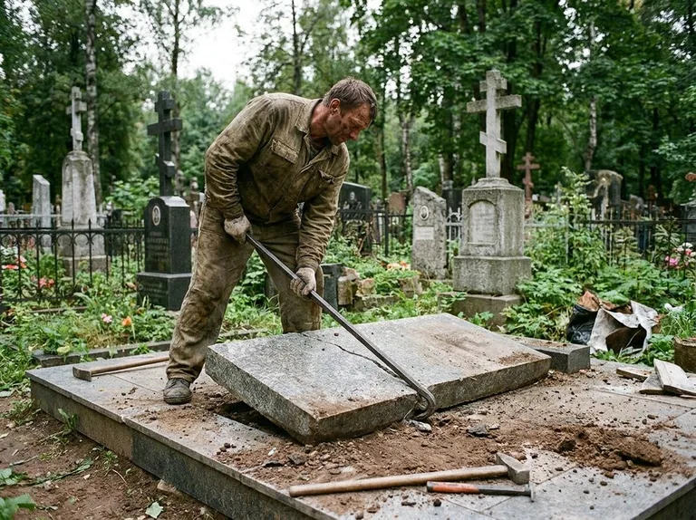 Демонтаж гранитной плитки и мощения участка в Пензе