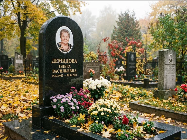 Керамический овал на стеле в Пензе