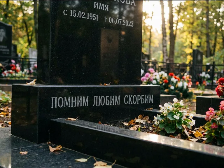 Эпитафия — гравировка с выездом на кладбище в Пензе