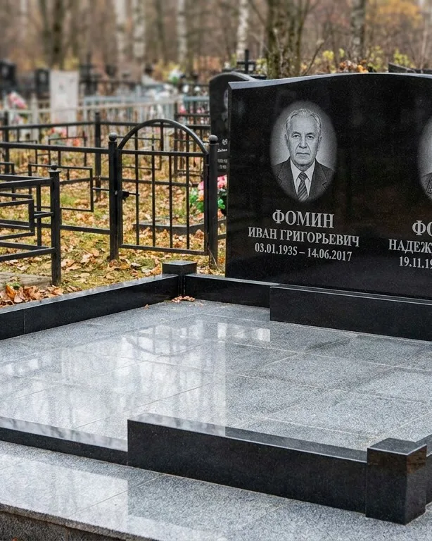 Премиум-комплекс под ключ с вазами и скамьёй в Пензе