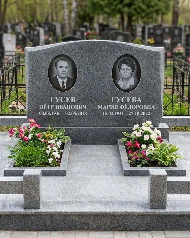 Памятник под ключ из белого мрамора в Пензе