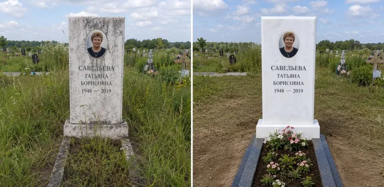 Диптих №21: кованая оградка с пиками — очищена от ржавчины, подкрашена чёрным в Пензе