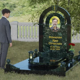 Памятник с православным крестом - П031