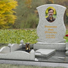 Светский вертикальный гранитный памятник — П146