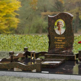 Гранитный вертикальный памятник без креста — П160