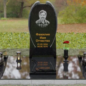 Вертикальный гранитный памятник — П161