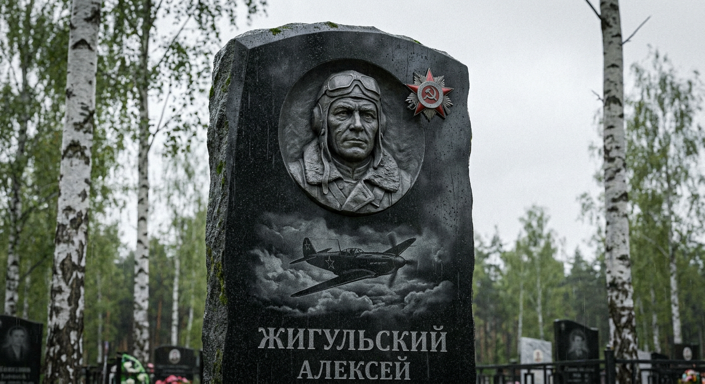 Пример дизайна: Памятник военному лётчику