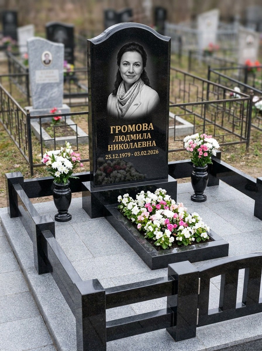 Портрет на памятнике в Пензе — Чёрно-белый портрет подготовили под станок — гравировка на стеле