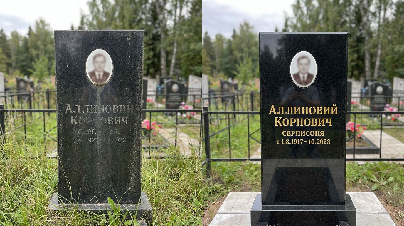 Реставрация памятника в Пензе — пример 2