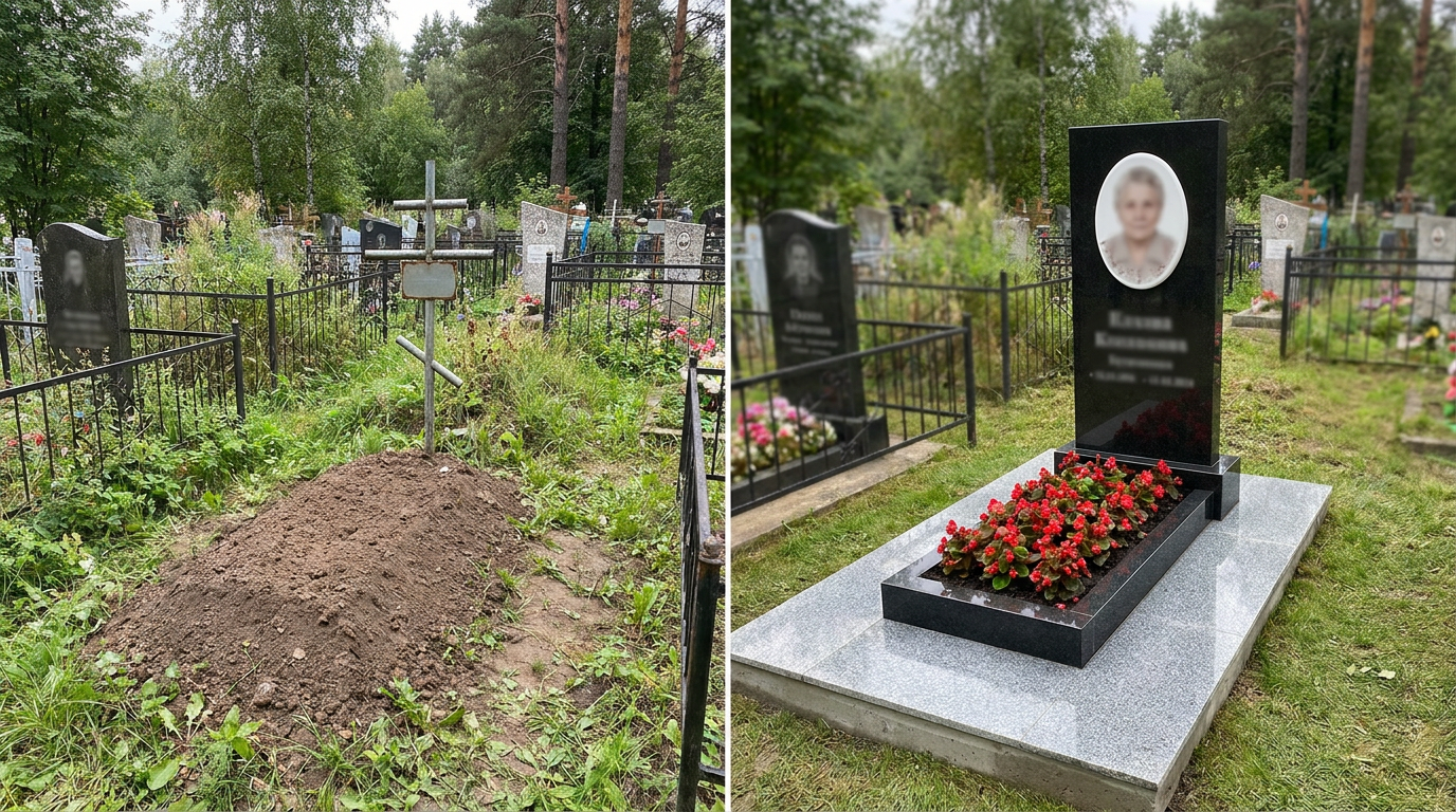 Установка памятника в Пензе — пример 2